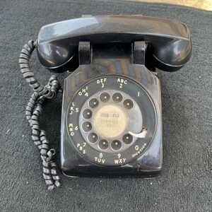 Vintage Western Electric Bell System Rotary Desk Telephone Phone Black #500DM